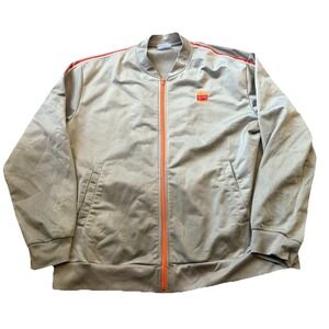 Burger King Jacket Adult Large Gray Manager Employee Bomber Fast Food Full Zip